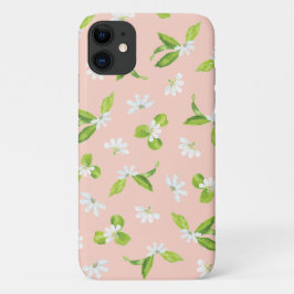 Capa Para iPhone 11 Flores brancas de naupaka havaianas