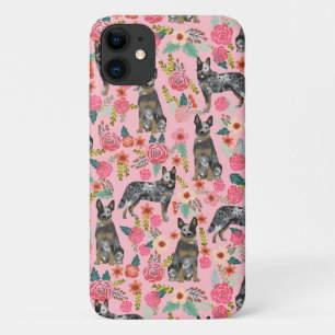 Capa Para iPhone 11 Flores cor-de-rosa para cães de galinhas