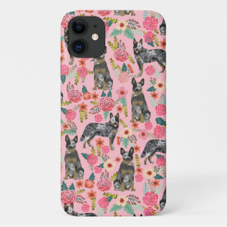 Capa Para iPhone 11 Flores cor-de-rosa para cães de galinhas