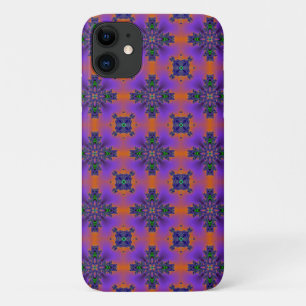 Capa Para iPhone 11 Flores de Artdeco no Estilo Retroativo