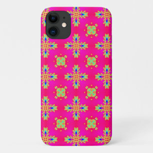 Capa Para iPhone 11 Flores de Artdeco no Estilo Retroativo