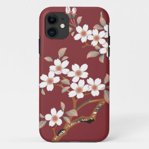 Capa Para iPhone 11 Flores de cerejeira japonesas