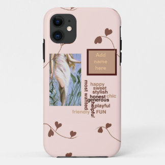 Capa Para iPhone 11 Flores de Fada de Arte Vintage bonito - Adicionar
