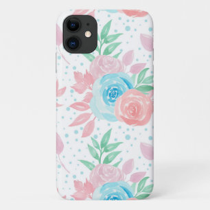 Capa Para iPhone 11 Flores De Mola Rosa-Bonitas