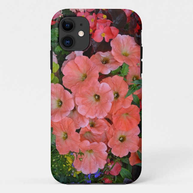 Capa Para iPhone 11 Flores de petúnia laranja (Verso)