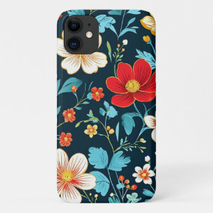 Capa Para iPhone 11 Flores de primavera Coloridas Bonitas Flores Linda