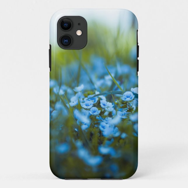 Capa Para iPhone 11 Flores de primavera no campo (Verso)