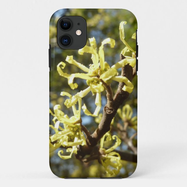 Capa Para iPhone 11 Flores de risco de bruxas (Verso)