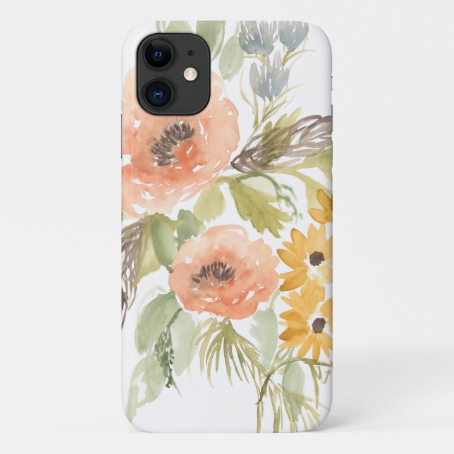 Capa Para iPhone 11 Flores de Verão Atrasadas I (Verso)