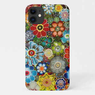 Capa Para iPhone 11 Flores De Vidro Italianas Millefiori
