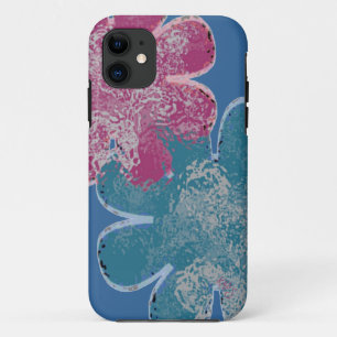 Capa Para iPhone 11 Flores de vidro (rosa/lacrimejo)