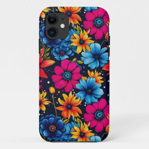 Capa Para iPhone 11 Flores e Rosas adoráveis