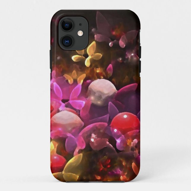 Capa Para iPhone 11 flores fantasia_iphone (Verso)