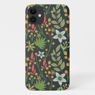 Capa Para iPhone 11 Flores florais sem costura coloridas