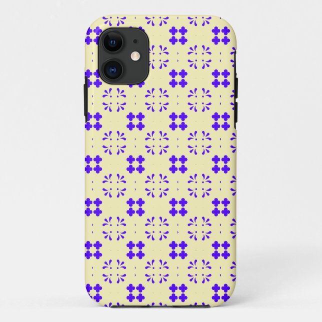 Capa Para iPhone 11 flores magenta (Verso)