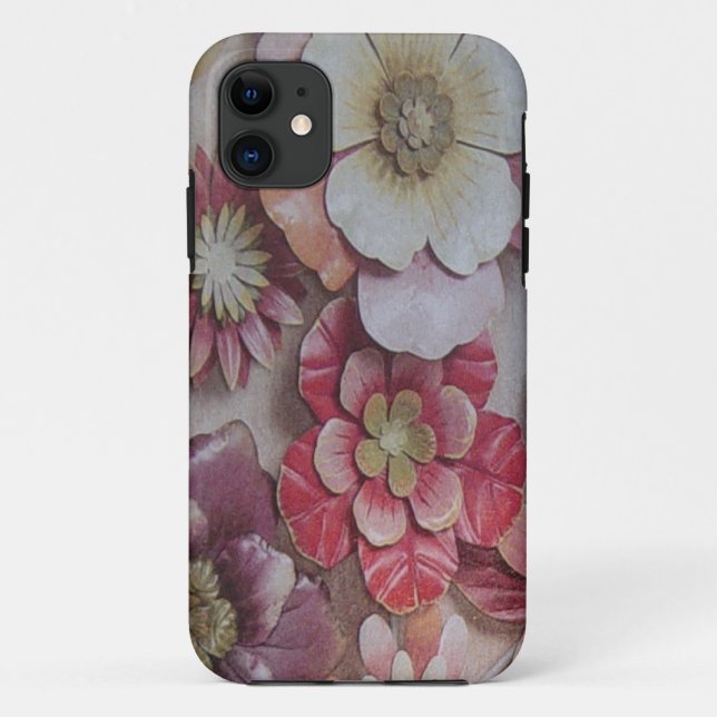 CAPA PARA iPhone 11 FLORES MÚLTIPLOS DE COR (Verso)