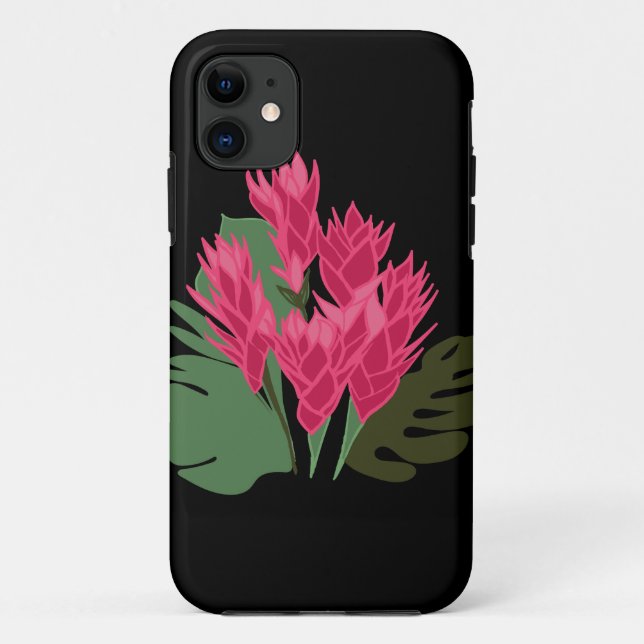Capa Para iPhone 11 Flores Rosa (Verso)