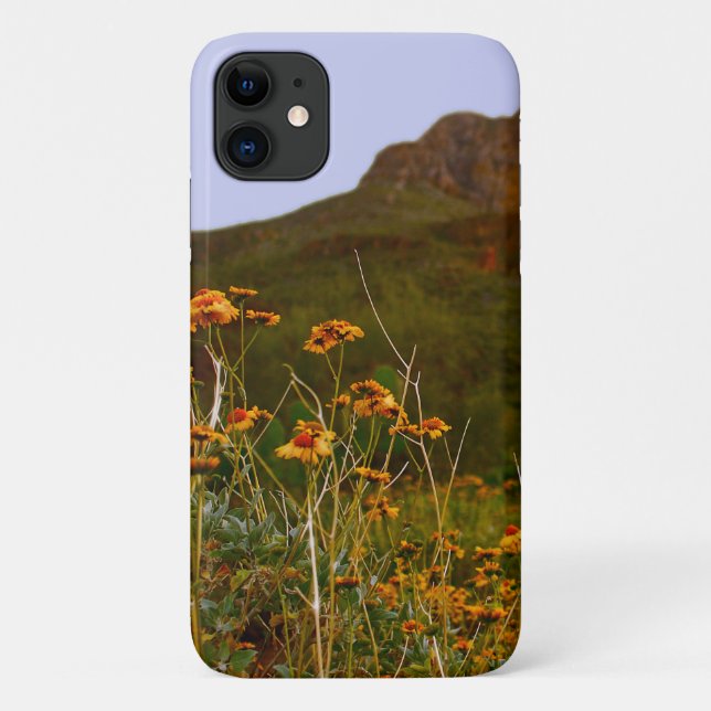 Capa Para iPhone 11 Flores Silvestres do Arizona no Deserto (Verso)