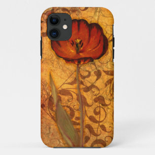 Capa Para iPhone 11 Flores vermelhas mim