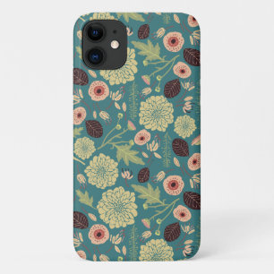 Capa Para iPhone 11 Flores Vermelhos Florais, Pintadas Rosa, Flores Pa