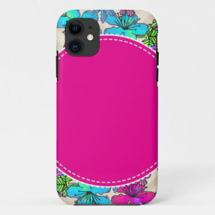 Capa Para iPhone 11 flores vinhas florais coloridas chiques elegantes