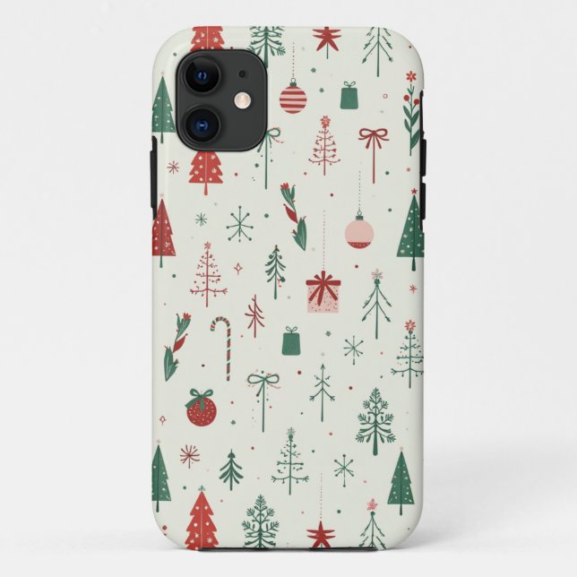Capa Para iPhone 11 Floresta de Férias Escandinavas (Verso)