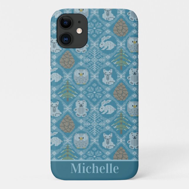 Capa Para iPhone 11 Floresta de inverno (Verso)