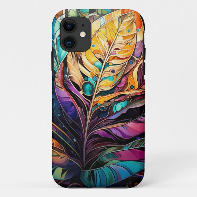 Capa Para iPhone 11 Floresta Whimsical (Verso)