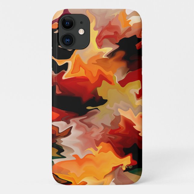 Capa Para iPhone 11 Fluindo outono....... (Verso)