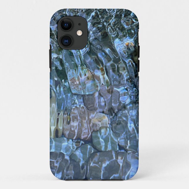 Capa Para iPhone 11 Fluxo hídrico rochoso fluvial ripplamento (Verso)