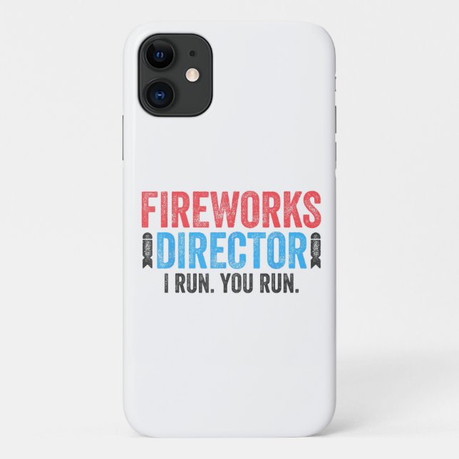 Capa Para iPhone 11 Fogo Diretor T-Shirt 4 de julho (Verso)
