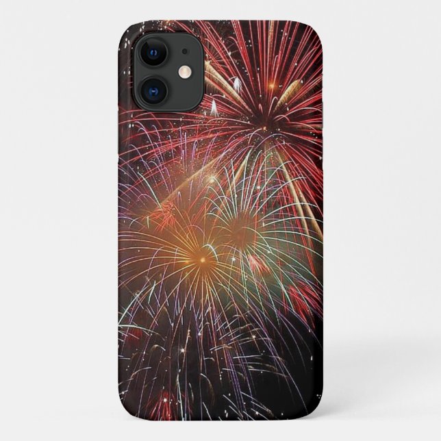Capa Para iPhone 11 Fogos de Artifício de Ano Novo (Verso)