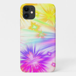 Capa Para iPhone 11 Fogos de artifício giros e coloridos