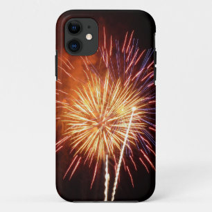 Capa Para iPhone 11 Fogueira Vermelha, Branca e Azul I Patriótica
