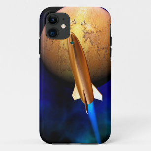 Capa Para iPhone 11 foguete vintage