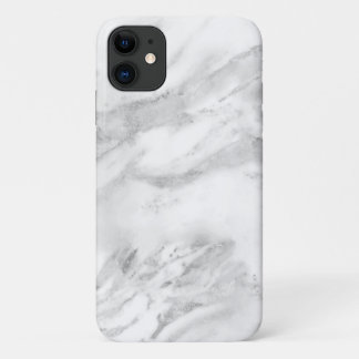 Capa Para iPhone 11 Folha de prata elegante | Chic Marble