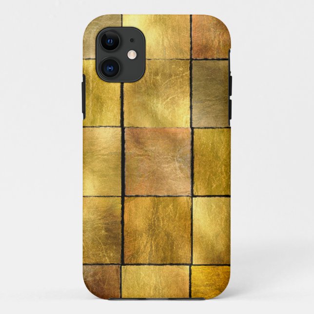 Capa Para iPhone 11 Folha Dourada (Verso)
