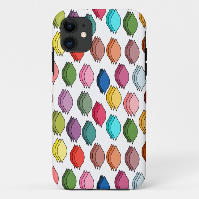 Capa Para iPhone 11 Folhas Coloridas (Verso)