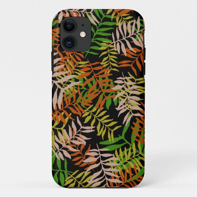 CAPA PARA iPhone 11 FOLHAS DA NATUREZA DA SELVA (Verso)