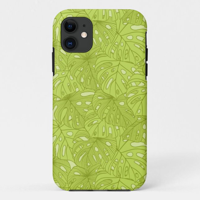 Capa Para iPhone 11 Folhas da palmeira (Verso)