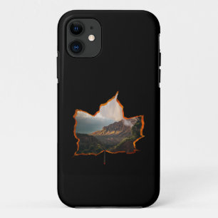 CAPA PARA iPhone 11 FOLHAS DE CHEIO FLORESTA MONTANHA