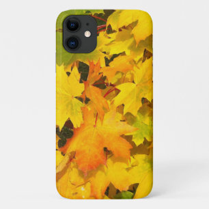 Capa Para iPhone 11 Folhas de outono Coloridas