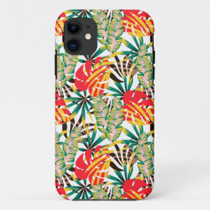 Capa Para iPhone 11 Folhas de Palma Tropicais Selvagens