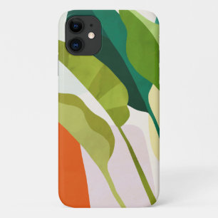 Capa Para iPhone 11 Folhas tropicais