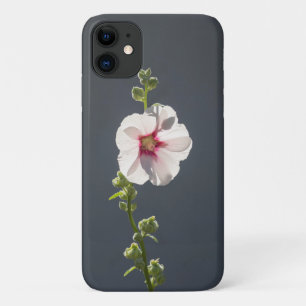 Capa Para iPhone 11 Folhas verdes, cor-de-rosa, com flores verdes e ci