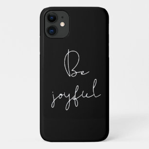 Capa Para iPhone 11 Fonte branca alegre