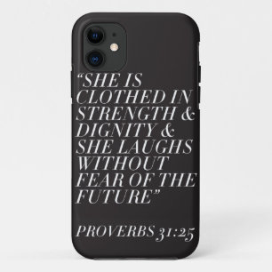 Capa Para iPhone 11 Força & dignidade (preto)