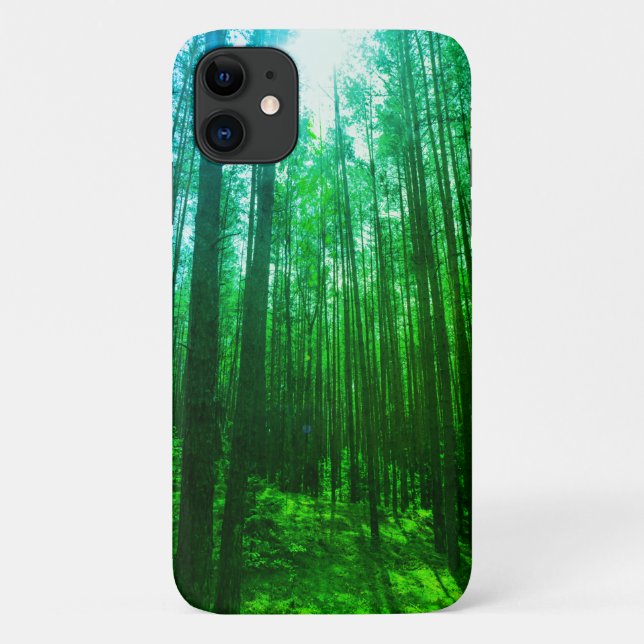 Capa Para iPhone 11 Forest Trees Sky Belarus Nature iPhone 11 Caso (Verso)