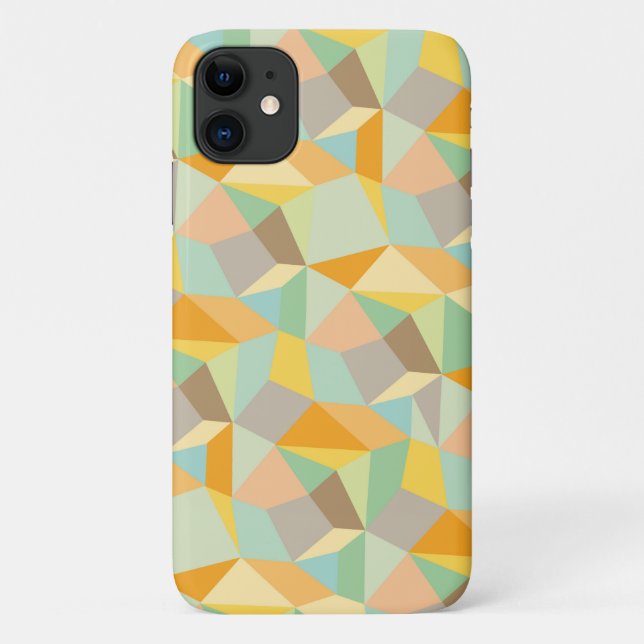Capa Para iPhone 11 Formas e cores de abstrato (Verso)