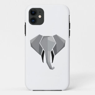 Capa Para iPhone 11 Formas Simples Geométrica Cabeça de Elefante